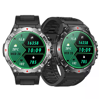 SENBONO TG02 1.43 Inch AMOLED Display GPS Compass Altimeter & Barometer 500mAh Battery bluetooth Call Heart Rate Blood P