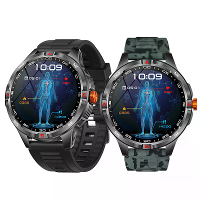 V45 1,46 inch HD scherm 1000mAh Massabatterij Kompas IP68 Waterdicht bluetooth Oproep Hartslag Bloedzuurstofmonitor Slaa
