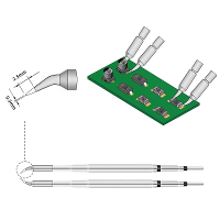SEQURE 1 Paar Tangpunt voor SQ HT140 Hot Tweezers 3.0FS & 4.0FS & 5.0FS Platte Schep Tips