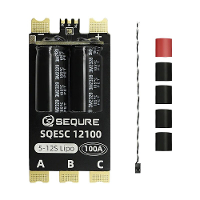 SEQURE 12100 Borstelloze ESC Elektrische Snelheidsregelaar 5 12S Voeding 100A BLHeli_32 / AM32 Firmware Ondersteuning 12