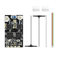 SEQURE 2.4 GHz Dual RX True Diversity Dual Antenna Long Range High Refresh Rate Receiver voor FPV Racing Drone Fixed Win