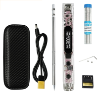 SEQUER SI012 Pro Max T12 Draagbare OLED soldeerbout met Color Ambience Light Chinees, Engels en Russisch Menu Toepasbaar