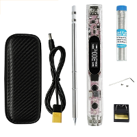 SEQUER SI012 Pro Max T12 Draagbare OLED Soldeerbout met Kleur Ambience Licht Chinees, Engels en Russisch Menu Geschikt v