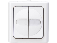 Serieschakelaar Blueelectric Kopp 560502004 1 Stuks Compleet Spatwaterdicht Arctisch Wit
