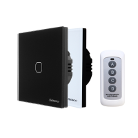 Sesoo Sy6 01 D Eu/uk Standard Smart Touch Switch Rf433 Remote Control Wall Switch 1 Gang 1 Way Wireless Switches For Smart Home Support Broadlink Rm Pro