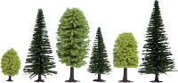 Set bomen Gemengd bos 35 tot 90 mm NOCH Hobby 32811 25 stuks