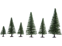 Set bomen Spar 35 tot 90 mm NOCH Hobby 32820 Donkergroen 25 stuks