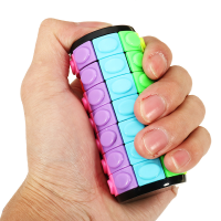 Seven order Magic Finger Cube Cylindrical Puzzle Anxiety Stress Focus Kids Attention Fidget Toy Gift