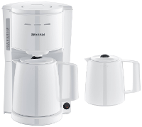 Severin KA 9309 Koffiezetapparaat Wit Met thermoskan