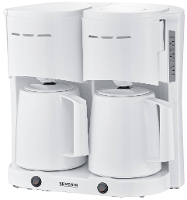 Severin KA 9314 Koffiezetapparaat Wit Capaciteit koppen: 16 Met thermoskan