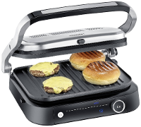 Severin KG 2395 Contactgrill Zwart/zilver