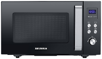 Severin MW 7763 Magnetron Zwart, RVS 900 W Grillfunctie