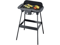 Severin PG 8550 Staande grill Elektrisch Met windbescherming Zwart