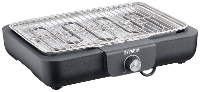 Severin PG 8554 Tafelgrill Tafel Kabelgebonden, Traploze temperatuurregeling Zwart/zilver
