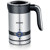 Severin 3584 3584 Melkopschuimer RVS (geborsteld), Zwart 450 W
