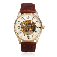 Sewor Leather Mechanical Big Dial Luxury Commercial Watch