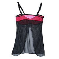 Sexy Black Halter Elastic Baby Doll Lingerie