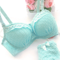 Sexy Push Up Half Cup Lace Underwire Bra Panty Sets