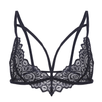 Sexy See Through Lace Bralette Spaghetti Strap Ultra Thin Bra For Women