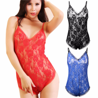Sexy Women Sheer Lace Babydoll Lingerie Teddy Nightwear Chemise Sleepwear