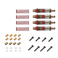 4PCS Geüpgradede Metalen met Olie Vervulde Schokdempers voor FMS 11810 Mogrich 1/18 Off Road RC Auto's Voertuigen Modell