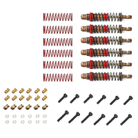 6PCS Geüpgrade metalen oliegevulde schokdempers voor FMS Cheyenne 6X6 11812 1/18 Crawler RC auto's voertuigen modellen r