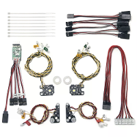 Geüpgraded LED Lichtgroep Set Waterproof voor Land Rover TRX4 1/10 RC Auto's Voertuigen Modellen Reserveonderdelen Acces