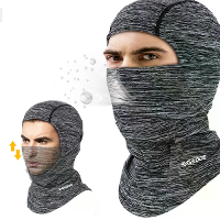 SGODDE Balaclava voor gezicht en nek, ademend, winddicht, hoofddeksel voor skiën, masker voor buitensporten, elektrische