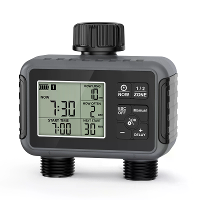 SGW07M Irrigatietimer Twee Uitzet Garden Automatische Watering Controller ABS UV Bestendig IP55 FCC CE ROHS