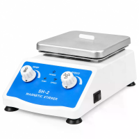 SH 2 Verwarmingsmagnetische Roerplaat Laboratorium Mixer 110V 240V 0 2200RPM 300°C 200W 2000ml Aluminium Paneel Blackout