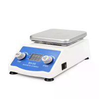 SH 2S Verwarming Magnetische Roerplatenspeler 2L 2200RPM Laboratorium Warmplaat Magnetron Mixer Met LCD Digitaal Scherm