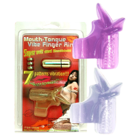 7 Function Super Mouth Tongue Vibe Finger Ring Vibrator