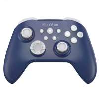 ShanWan Q34B Drie modus Draadloze Gamecontroller met Dual Hall effect joysticks, 1000 Hz Polling Rate voor PC Switch And