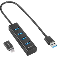 Sharkoon 4 Port USB 3.2 Gen 1 Aluminium usb hub