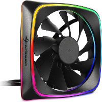 Sharkoon RGB SHARK Lights 120mm case fan 3 pin aansluiting