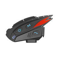 Sharkpro 2000M 8 Rider Motorhelm Intercom bluetooth 5.1 Headset Fietshelm Qualcom oplossing met muziekverdeling FM IP65