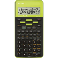 Sharp EL 531TH Schoolrekenmachine Groen Aantal displayposities: 10 werkt op batterijen (b x h x d) 80 x 15 x 161 mm