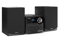 Sharp XL B517D Stereoset Bluetooth, AUX, DAB+, USB, FM Incl. Afstandsbediening 45 W Zwart, Hout