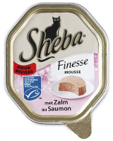 Sheba Alu Finesse Mousse Zalm Kattenvoer #95;_85 Gr