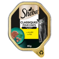 Sheba Classics paté met kip natvoer kat (kuipjes 85 g) Per 44 (44 x 85 g)