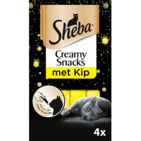 Sheba Creamy Snacks met kip kattensnack (4 st) 4 verpakkingen