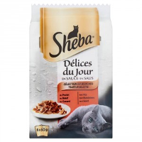 Sheba Délices du Jour Traiteur Selectie in Saus per 6