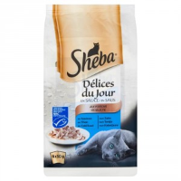 Sheba Délices du Jour Vis Selectie in Saus Per 18