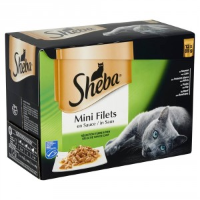 Sheba Mini Filets in Saus Selectie van de Chef 3 x 12 zakjes