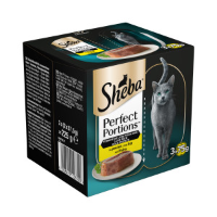 Sheba Perfect Portions luxe paté met kip natvoer kat 8 verpakkingen (24 x 75 g)