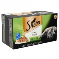 Sheba Sauce Lover Selectie van de Chef 4 doosjes (32 kuipjes)