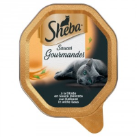 Sheba Sauces Gourmandes Kalkoen in Witte Saus Per 22