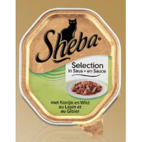 Sheba Selection Konijn en Wild in Saus Per 18