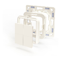 Shelly BLU Wall Switch 4 + Busch Jaeger adapter schakelaar