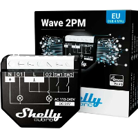 Shelly Qubino Wave 2PM relais 2 kanaals, Z Wave